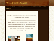 Tablet Screenshot of organic-kombucha.com